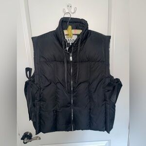 Ganni Tie Puffer Vest